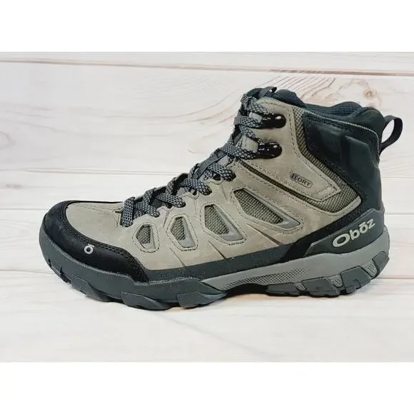 Oboz Sawtooth X Mid B-Dry Waterproof Men's Hiking Boots Size 7.5 Charcoal NEW - Picture 9 of 16